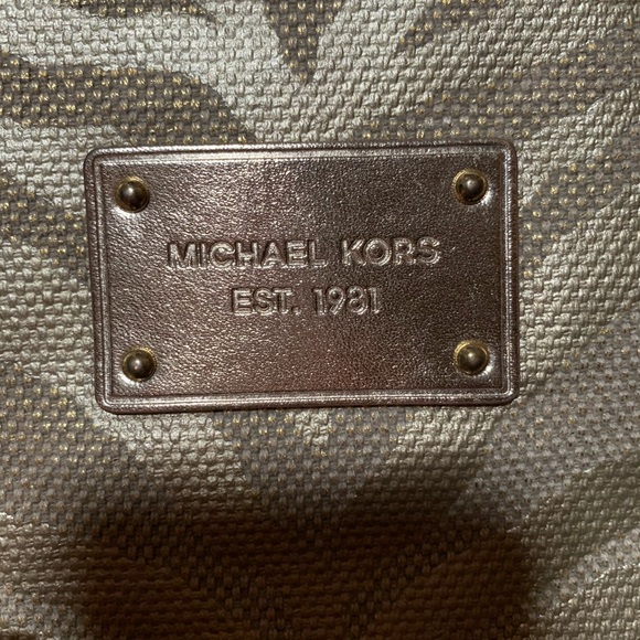 Michael Kors Gold Zebra Tote - Picture 3 of 5